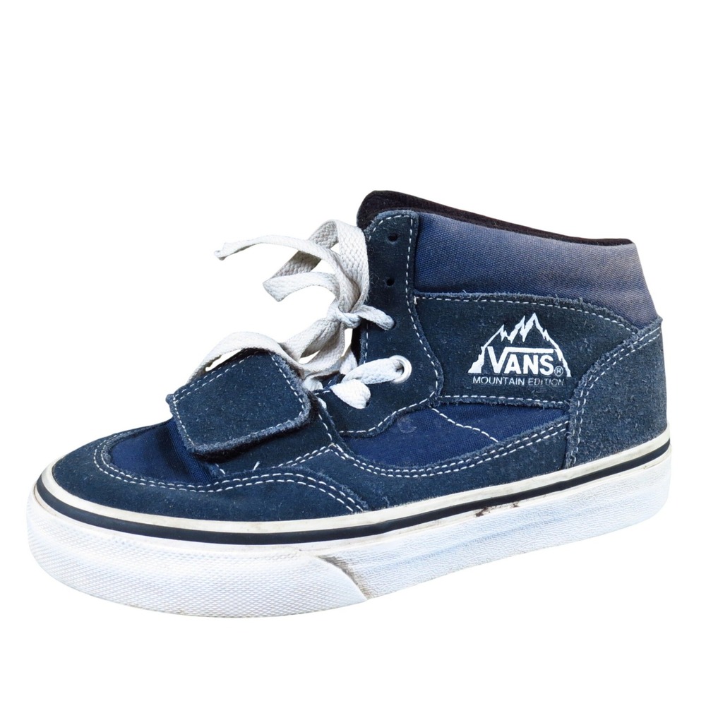 Vans Mountain Edition Boys Athletic Sneakers Size 1.5Y Skateboarding Navy Blue